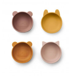 BOWL 4 PACK ROSE MIX 1SIZE 202