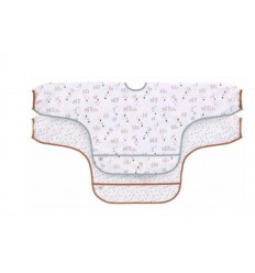 L SLV BIB 2P TINY FARMER SHEEP BLUE 251