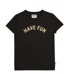 HAVE FUN T-SHIRT W/ PRINT BLACK 86/92 21