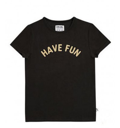 HAVE FUN T-SHIRT W/ PRINT BLACK 86/92 21