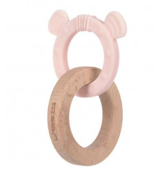 TEETHER 2IN1 WOOD/SIL CHUMS MOUSE 231