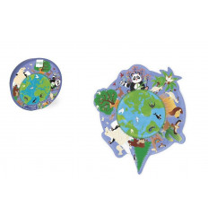 SCRATCH COMPACT PUZZEL 45PCS WERELD