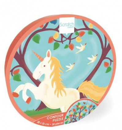 CONTOUR PUZZEL EENHOORN 30PCS 221