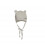 KNITTED BONNET TEDDY EARS 36 GREY 20