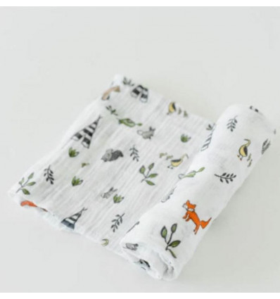 MUSLIN SWADDLE SINGLE FOREST FRIENDS 22