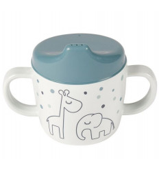 2-HANDLE SPOUT CUP DREAMY DOTS BLUE 21