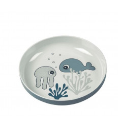 YUMMY MINI PLATE DEER FRIENDS BLUE 21