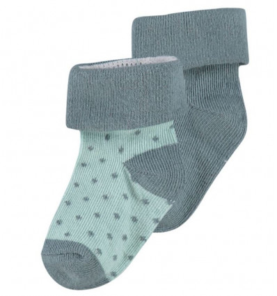 U SOCKS 2PACK DOT DARK GREEN 3-6M 21