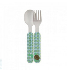 NAVY / SOFT MINT 9 CUTLERY STAINLESS S