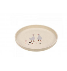 PLATE PP/CEL TINY FARM SHEEP/GOOS NAT 25