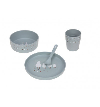 PLATE PP/CEL TINY FARM SH/GOOSE BLUE 25