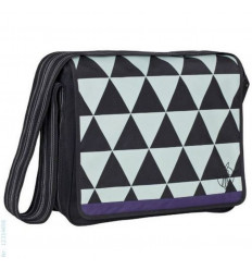 CASUAL MESSENGER BAG TRIANGLE BLACK 4