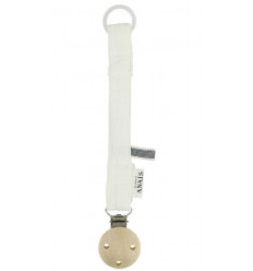 PACIFIER CLIP BLISS WHITE 21