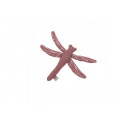 KNIT TOY RATTLE/CRACK DRAGONFLY RED 231