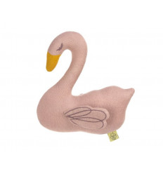 KNIT TOY RATTLE/CRACKLE WATER SWAN 231