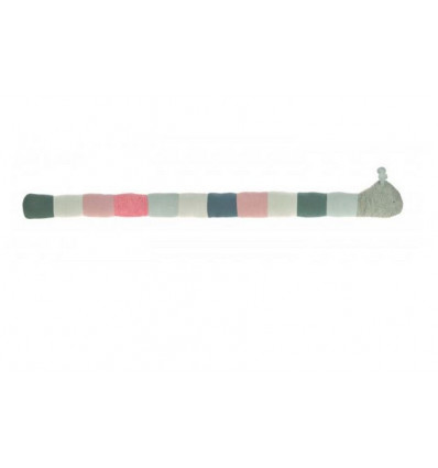 KNIT TOY RATTLE CATERPILLAR 24