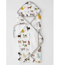 COTTON HOODED TOWEL & WASH CLOTH WOOF 22