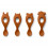 LIVA SILICONE SPOON 4-PACK MUSTARD 202