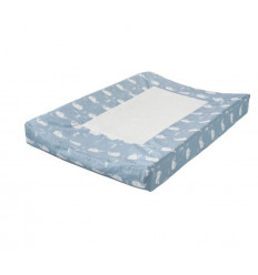 CHANGINGPAD COVER WHALE BLUE FOG 21