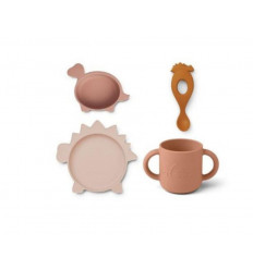VIVI SILICONE SET DINO ROSE MULTI MIX 21