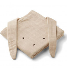 HANNAH MUSLIN RABBIT 2P SANDY 21