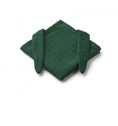 HANNAH MUSLIN RABBIT 2P RABBIT GREEN 21