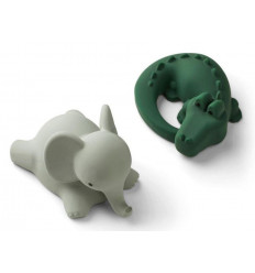 VIKKY BATH TOYS 2P SAFARI GREEN MIX 21