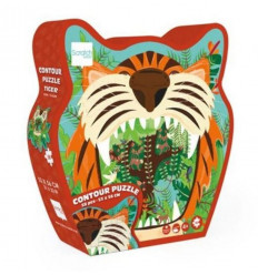 CONTOUR PUZZEL TIJGER 59PCS 222
