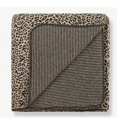 LAIA BLANKET BLACK/BEIGE U