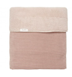 WIEGDEK. TEDDY VIK GREY PINK 75X100 23