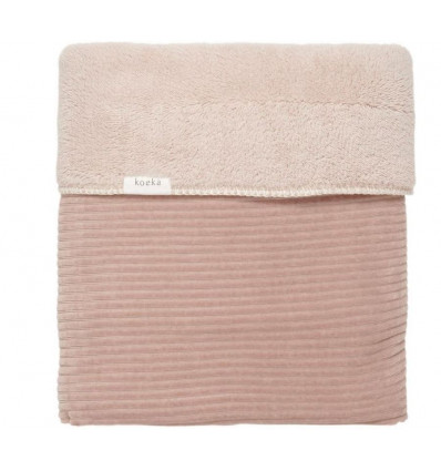 WIEGDEK. TEDDY VIK GREY PINK 75X100 23