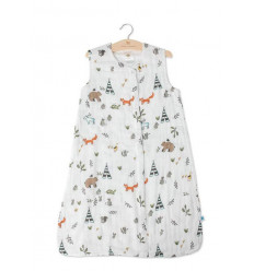 COTTON MUSLIN SLEEPBAG FOREST FRIEND 22