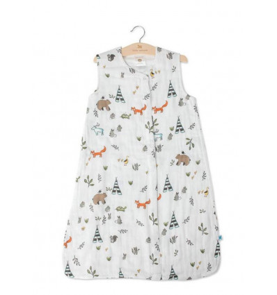 COTTON MUSLIN SLEEPBAG FOREST FRIEND 22