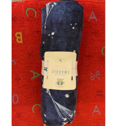 MUSLIN SWADDLE SINGLE FLOCK OF STARS 22