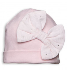 G PINK BONNET XL BOW 38 21