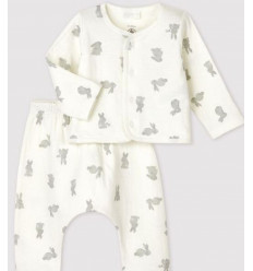 ENSEMBLE 2-DELIG MARSHMALLOW/GRIS 3M 21