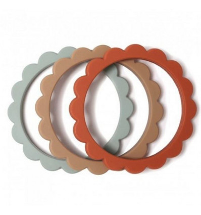 TEETH BRACELET 3P BLU/CLEMENTI/NAT 24