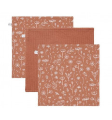 MONDDOEKJES WILDFLOWER RUST/PURE RUS 21