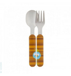 PURPLE / ORANGE 6 CUTLERY STAINLESS