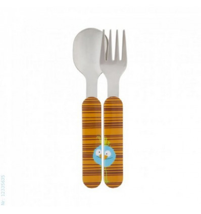 PURPLE / ORANGE 6 CUTLERY STAINLESS