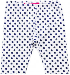 POLICHINELLE LEGGING BLANC FLEURS 24M 21