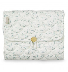 CHANGING MAT QUILTED GREEN LEAVES 21