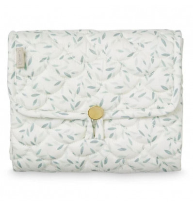 CHANGING MAT QUILTED GREEN LEAVES 21