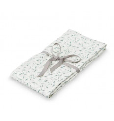 SWADDLE MUSLIN LIGHT GREEN LEAVES 21