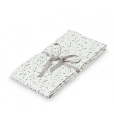SWADDLE MUSLIN LIGHT GREEN LEAVES 21