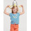 MEISJES PYJAMA BLAUW-ROOD STREPEN 8A 21