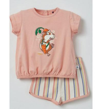 MEISJES PYJAMA LICHTROZE 8A 21