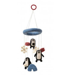 KLIPPAN FELTED MOBILE PENGUIN 9