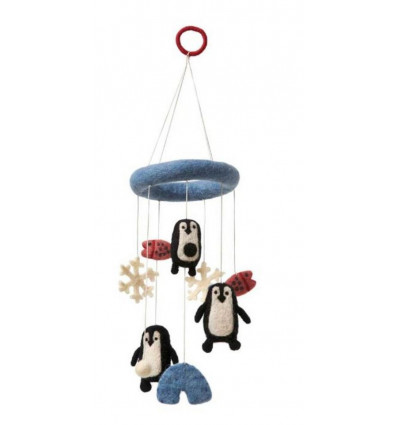 KLIPPAN FELTED MOBILE PENGUIN 9