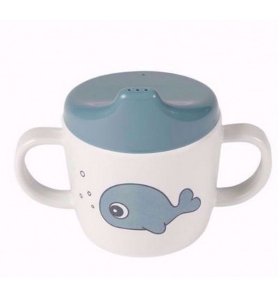 2-HANDLE SPOUT CUP SEA FRIENDS BLUE 21